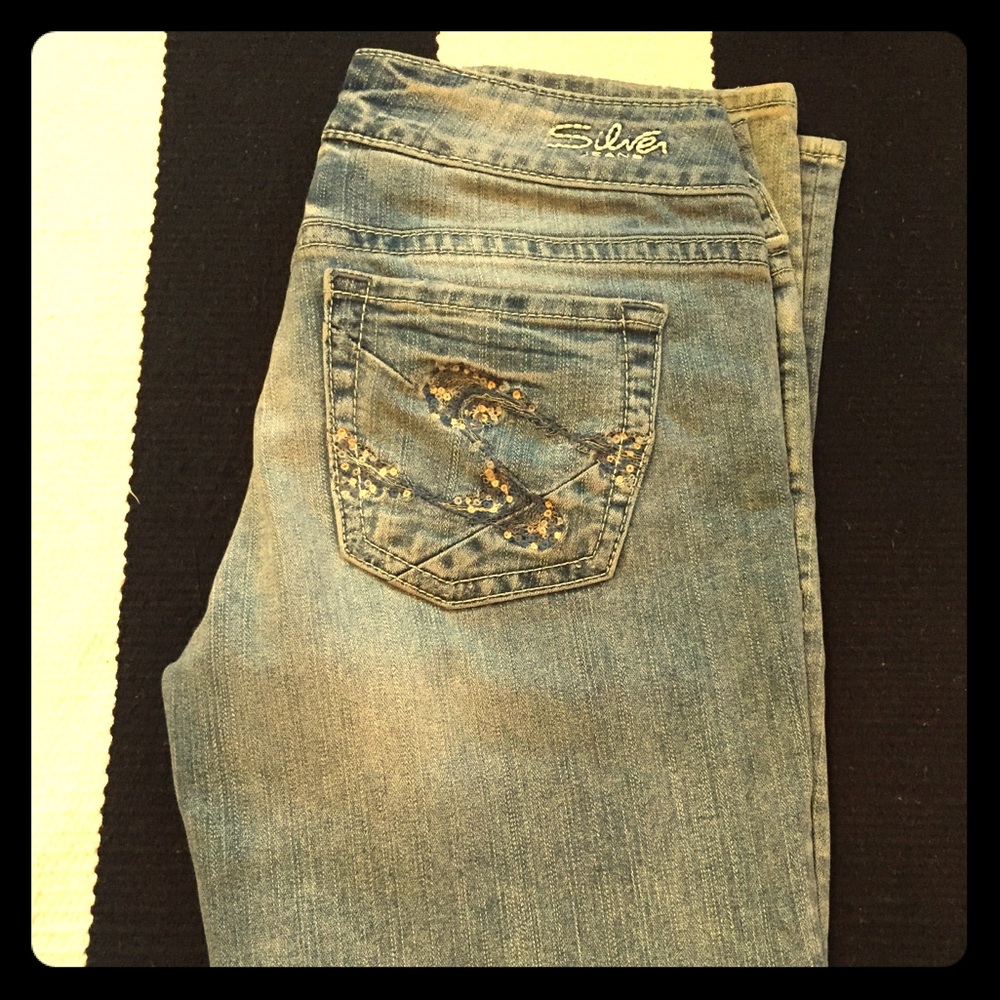 Silver Brand crop jeans Size 28 Suzi Capri
